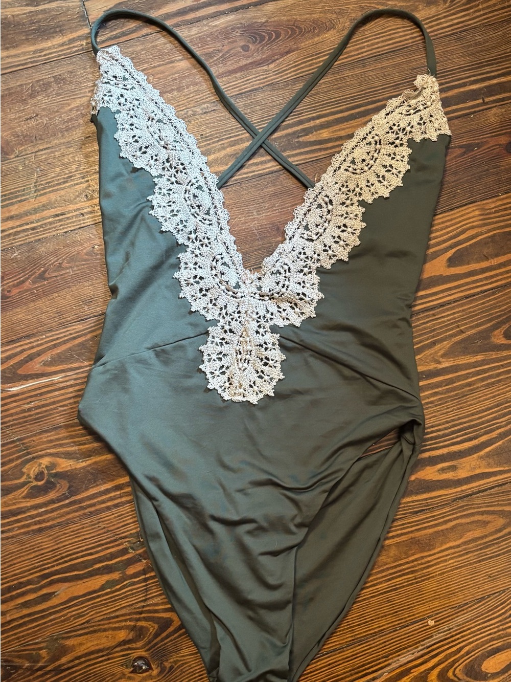 Blue Life Eclipse Olive Green One Piece Swimsuit